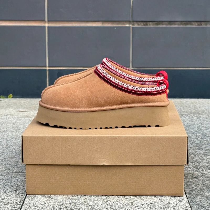 In-Stock Foreign Trade High Version U-Brand Snow Boots Slippers Thickened Warm Autumn and Winter Classic Versatile Solid Color Versatile Snow Boots