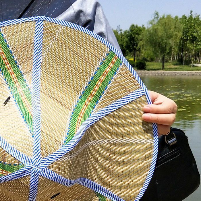 麦わら農作業帽子、釣り帽子、つばの大きな農民労働者用日よけ帽子、雨よけ、日焼け止め、夏用折りたたみ式つばの大きな帽子|undefined