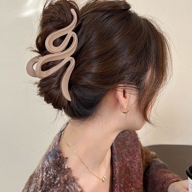 韓国東大門2025年新作ヘアクリップ、女性用ヘアピン、高級感のあるシャーククリップ、ヘアアクセサリー、ヘアピン|undefined