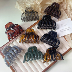 Juniengcai~カボチャヘアクリップ、大きな髪量、サメクリップ、2025新しいハイエンド後頭部ヘアクリップ