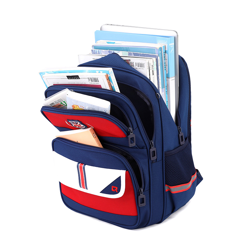 Mochila escolar de estilo británico para niñas de 3.º a 6.º grado, ultraligera y que reduce la carga, mochila ligera para estudiantes de primaria, mochila infantil de doble correa.