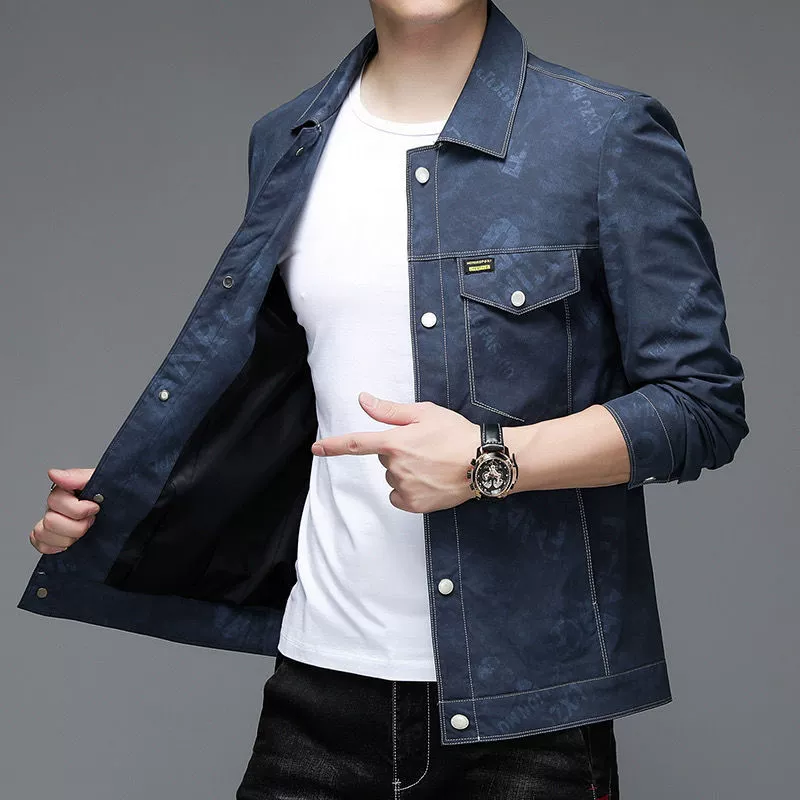 Men's spring autumn jacket, trend set, Korean style
