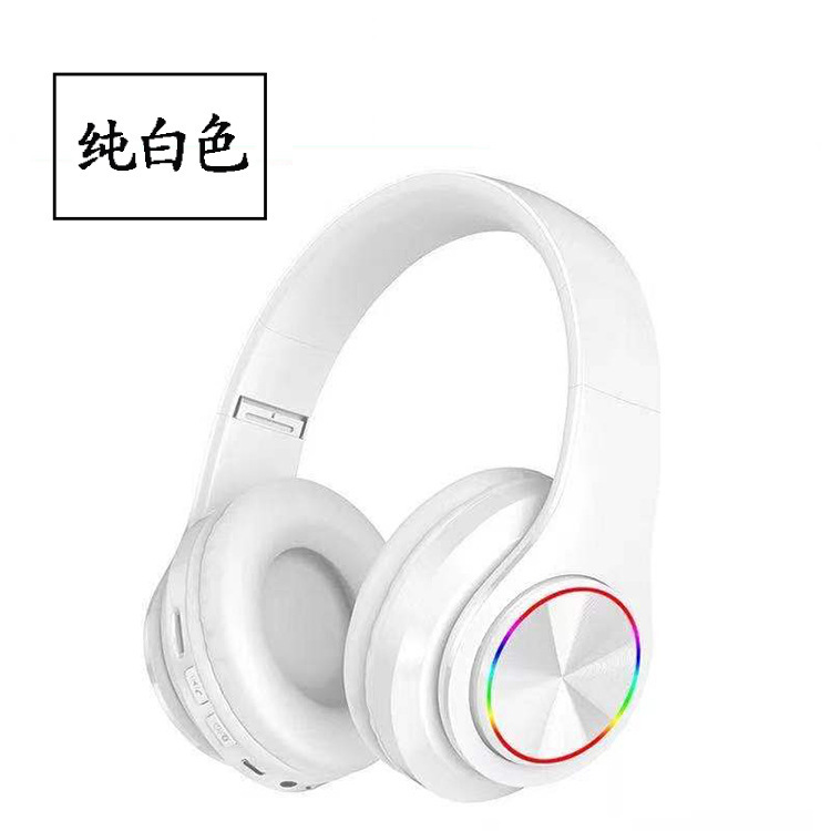 B39 auriculares Bluetooth auricular inalámbrico luminoso colorido respiración Tarjeta de luz-inserción plegable subwoofer auriculares Bluetooth