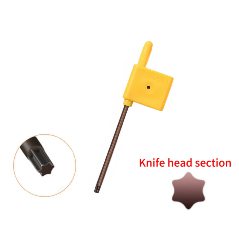 Скидка на партии, новый ключ с желтым флагом T6 T8 T15, ключ с цветком сливы, ключ с красным флагом, инструмент с ЧПУ