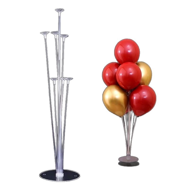 Mesa de columna de globo flotante piezas flotantes conjunto de árbol de globo de plástico transparente guía base de soporte de globo de alta calidad