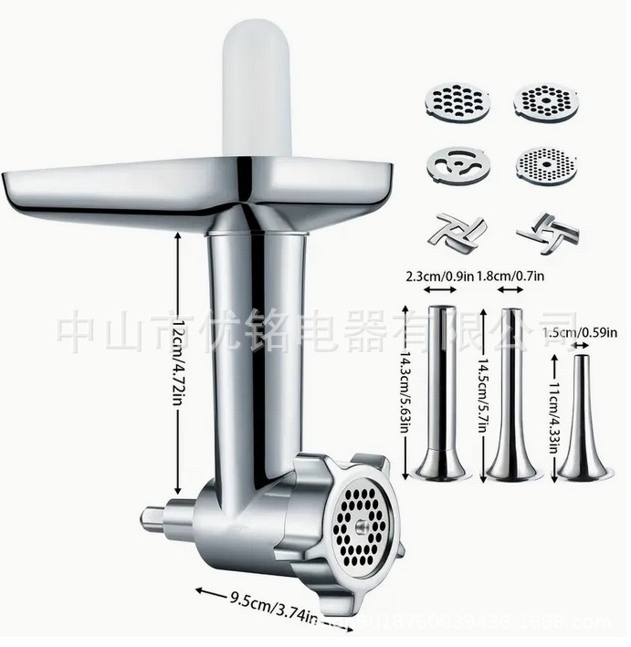 KA 다진고기 더블 크로스 나이프 + 내장 입 3종 세트