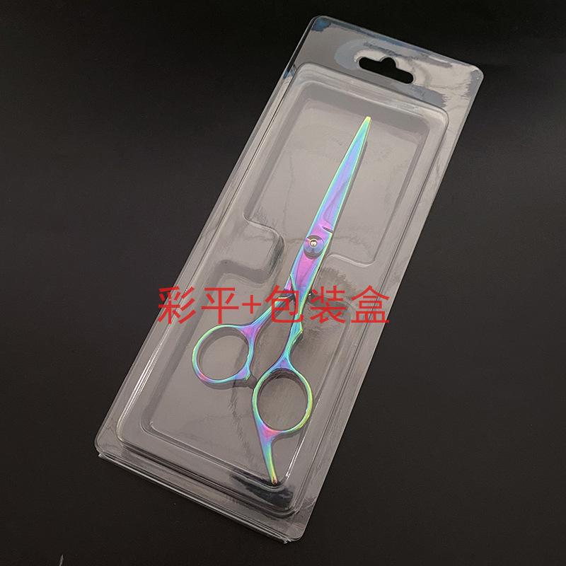 Venta al por mayor tijeras planas de acero inoxidable de 6 pulgadas tijeras de dientes tijeras finas oro/azul/color/púrpura/Negro precio de venta directa de fábrica es excelente