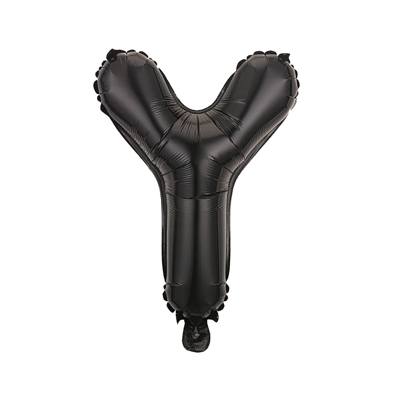 Estilo americano Delgado 16 pulgadas inglés carta globo pequeño tamaño A- Z cumpleaños boda habitación decoración aluminio película globo al por mayor