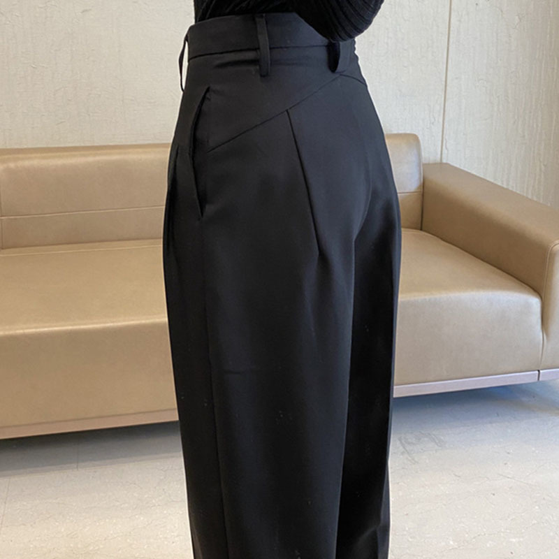 NUNBAI High Waist Pants Women's Spring Autumn and Summer Straight Pendant New Pants Casual Pipe Harlan Radish