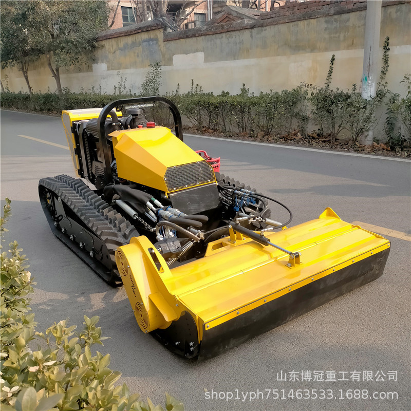 40马力多功能遥控履带开荒机 消防智能机器人 水利工程割灌粉草机