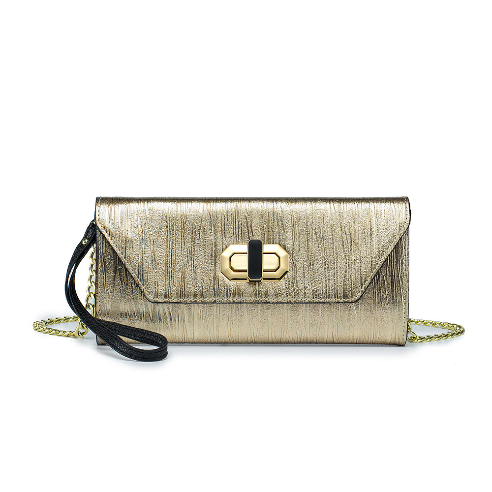 Women's Evening Clutch Bag For Parties & Gowns - Stylish Cowhide Leather Designer Crossbody & Handbag - Thumbnail 8