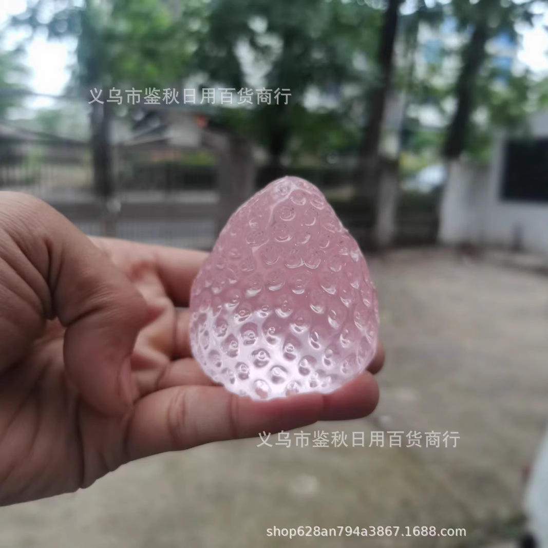 120g 통딸기 [종이 걸림 없음] 투명 핑크