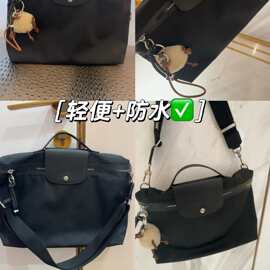 法式新款毛毛单肩包女纯色简约时尚斜挎包气质流行手拎水桶包跨境