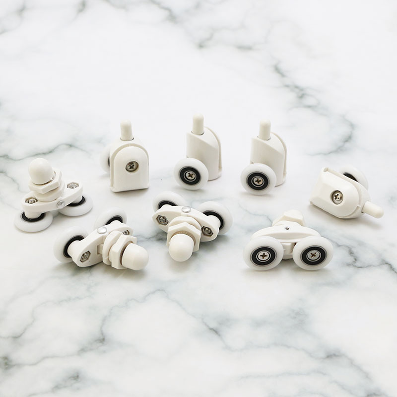 厂家直销移门尼龙滑轮上摇摆轮下弹跳轮 浴室门淋浴房尼龙滑轮