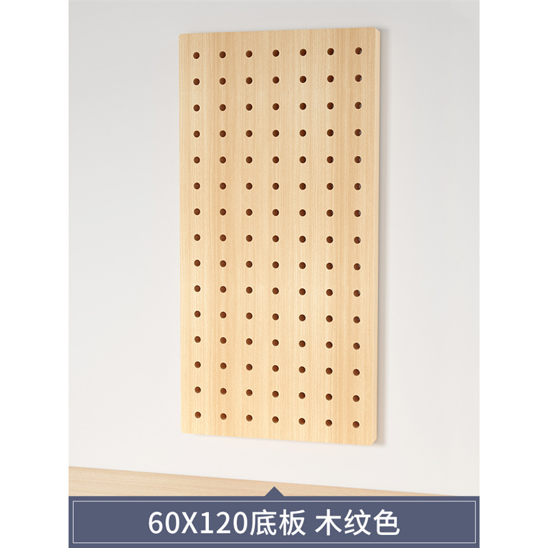 穴の穴の板の置物の棚は板の壁の展示棚を掛けます。|undefined
