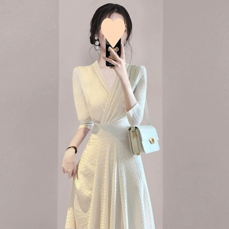 Нежный дизайн, красивое и элегантное белое платье для похудения в западном стиле.