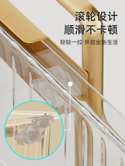 Luxury Kitchen Cabinet Sink Shelf Layered Pull-Out Storage Rack Sink Drain Basket Drawer Storage Rack 