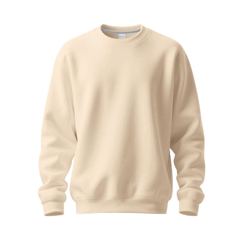 Men's Fleece Sweater Round Neck Casual Pullover For Autumn_voghion.com