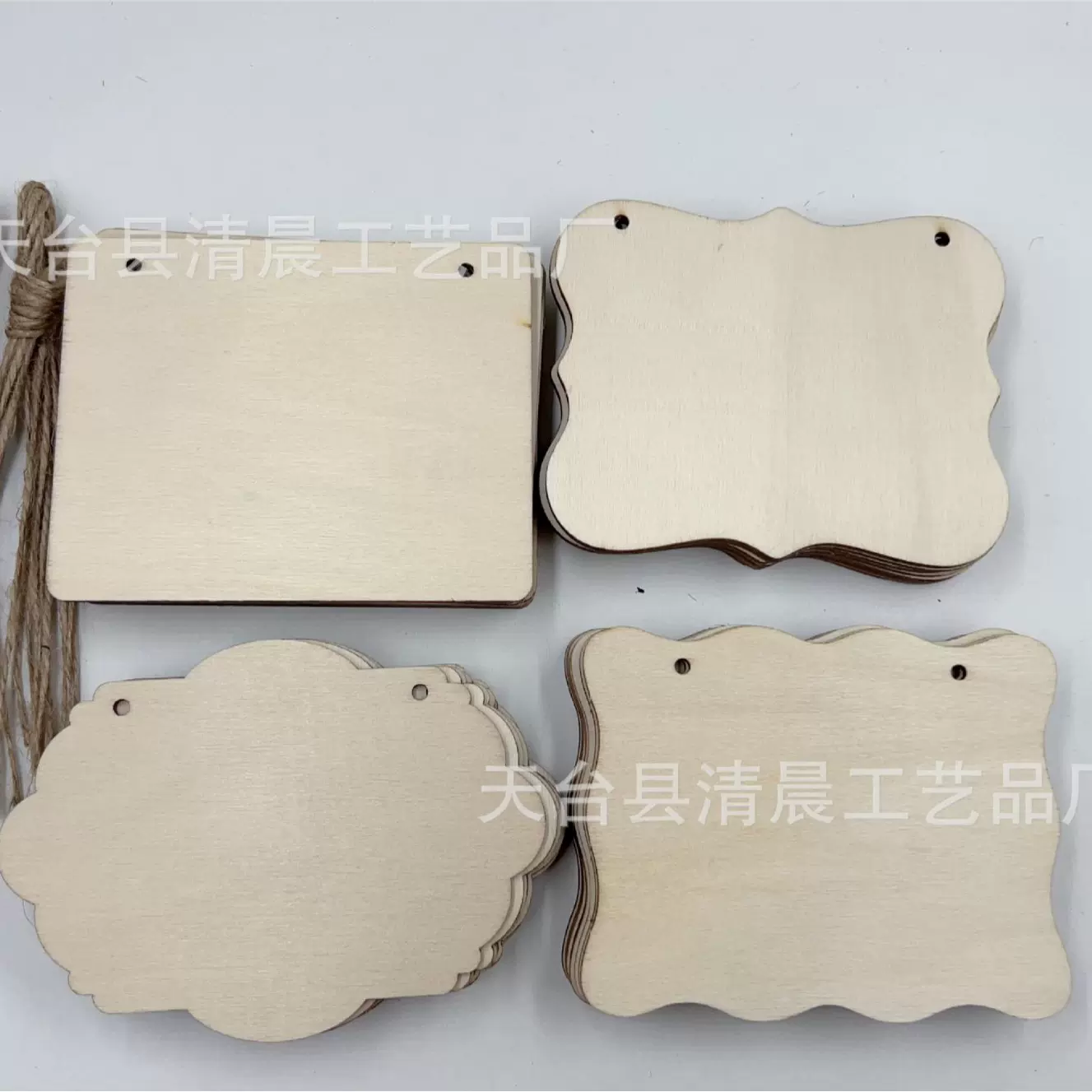 空白木质挂牌可手写宠物牌激光切割门牌木制装饰品