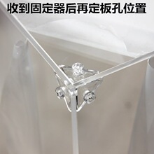 角码90度三角面固定器块螺母L型亚克力连接件三角固定器透明塑料