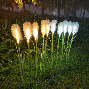 LED outdoor optical fiber Reed lamp simulation cattail plug landscape lamp Park Square lighting lamp lawn layout lamp