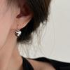 Fashionable metal three dimensional design earrings, internet celebrity, light luxury style, trend of season, wholesale