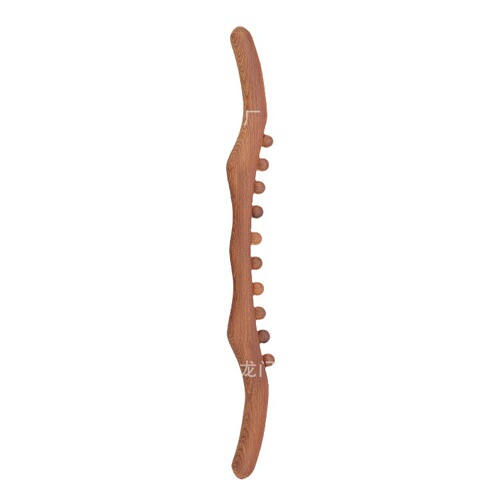 Carbonized Ten Beads Rolling Muscle Stick Sheesham Wood Massage Gua Sha Stick Home Use Back Massage Gua Sha Stick 10 Beads 8 Beads Muscle Alleviating Rod