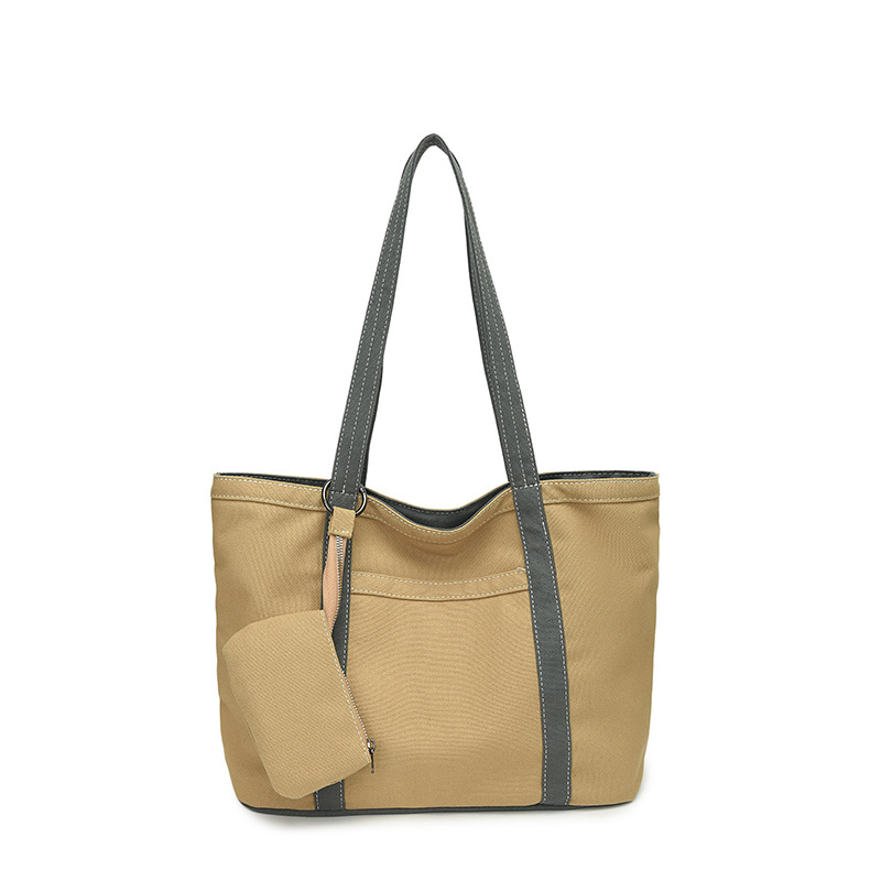 Gran capacidad y estilo extranjero, bolsos especiales de soporte personalizados, empalmes de lona, nuevos bolsos de axilas de cercanías, bolsos individuales simples y personalizados