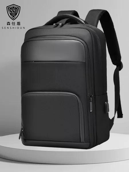 Customized Large-Capacity Business Backpack, Expandable Computer Backpack, Travel and Commuting Shoe Compartment, Ideal for Commuting