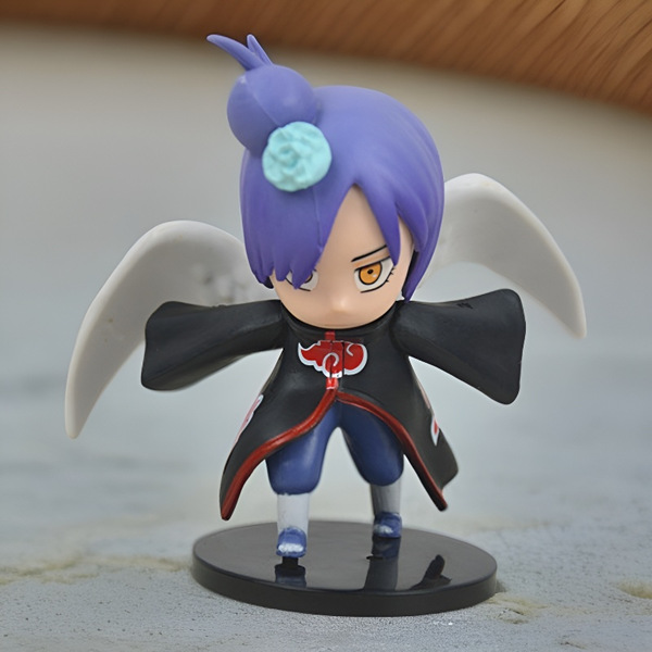 Naruto Handmade Xiao organiza muñecas de dibujos animados con tierra, modelos de juguetes, niños, estudiantes de anime de escritorio