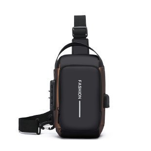ウエストバッグ男性用ランニング高級感胸バッグファッションブランドの新型ショルダーバッグ通勤ビジネス男性用斜めタイプバッグ韓国系|undefined