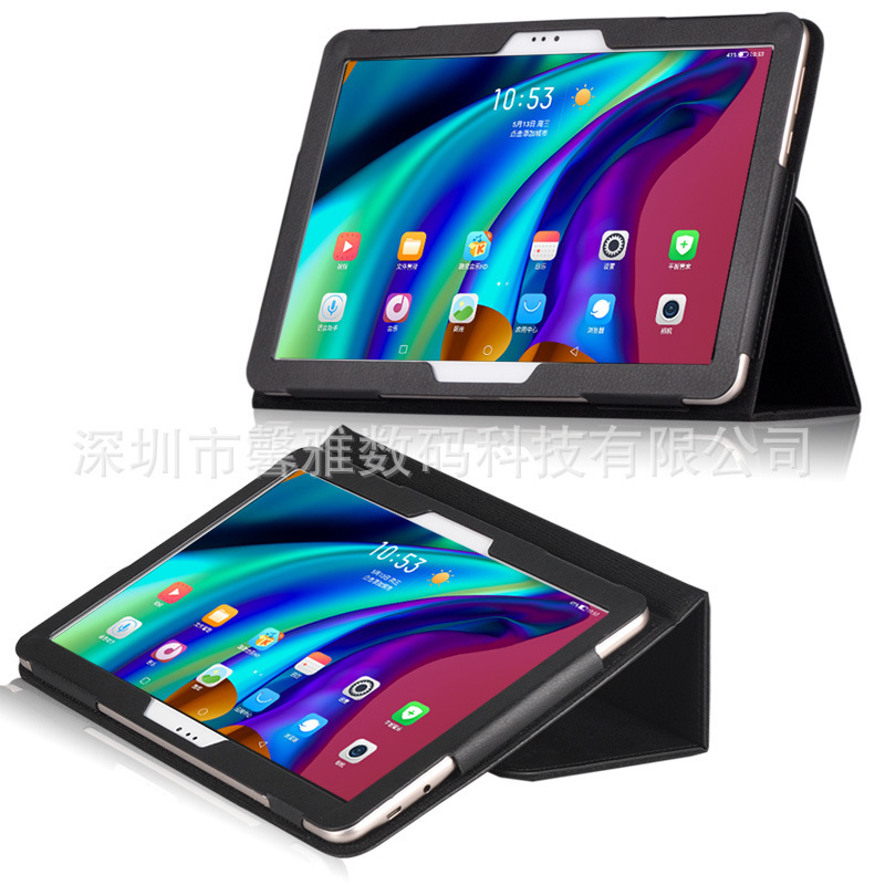 Alcatel 3T 10 2020 Flat Protective Case Alcatel 1T 10 Leather Case 10.1 Hand Support Bracket