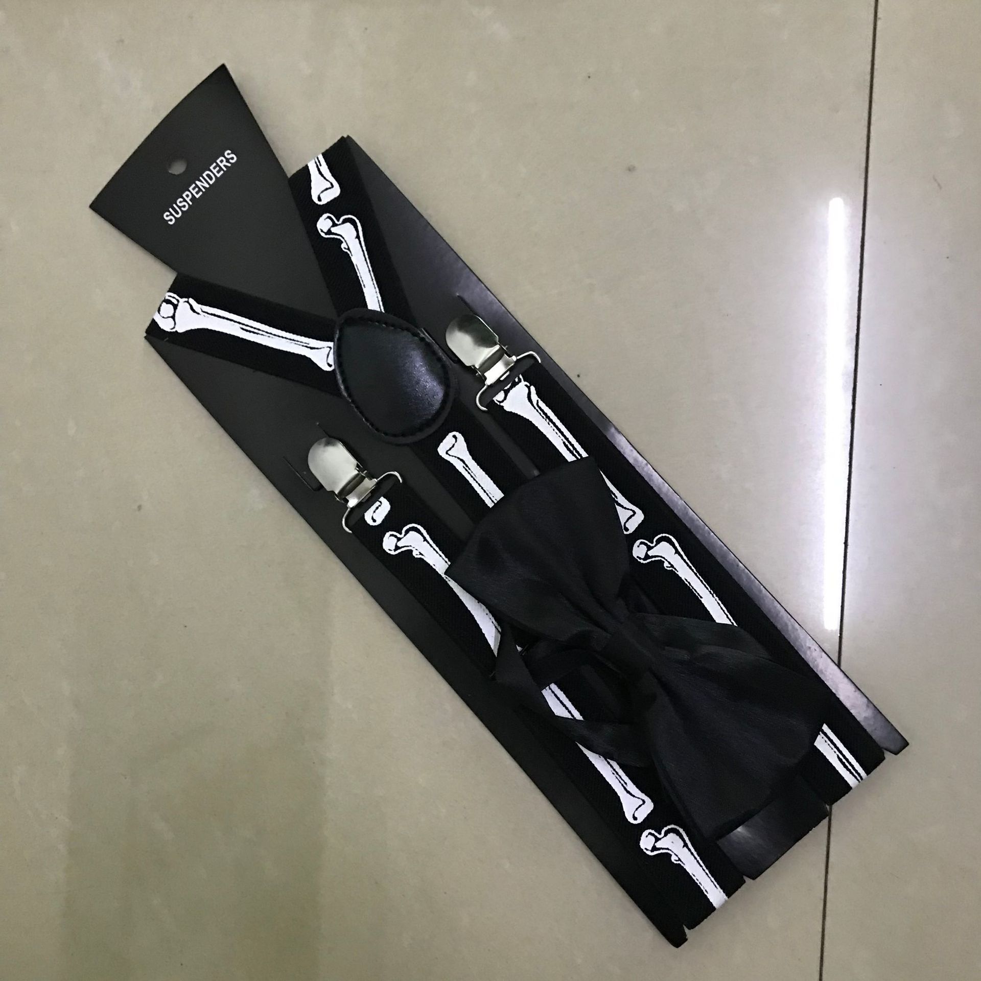 Tirantes unisex para adultos con accesorios de corbatín, tirantes elásticos para pantalones, conjunto de corbatín al por mayor