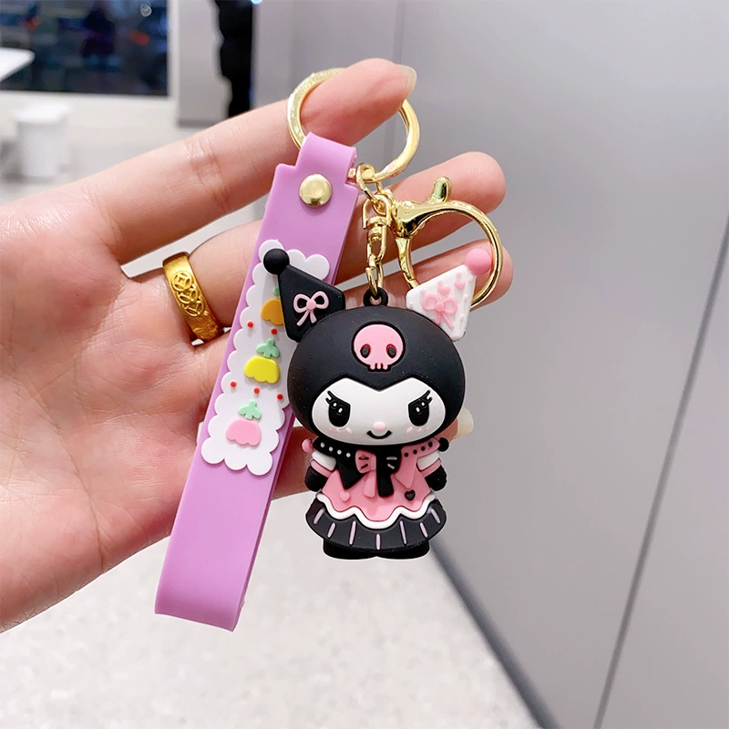 Кулон на брелке (Sanrio) Набор милых силиконовых подвесок — мягкие резиновые талисманчики, подарок на день рождения, различные персонажи