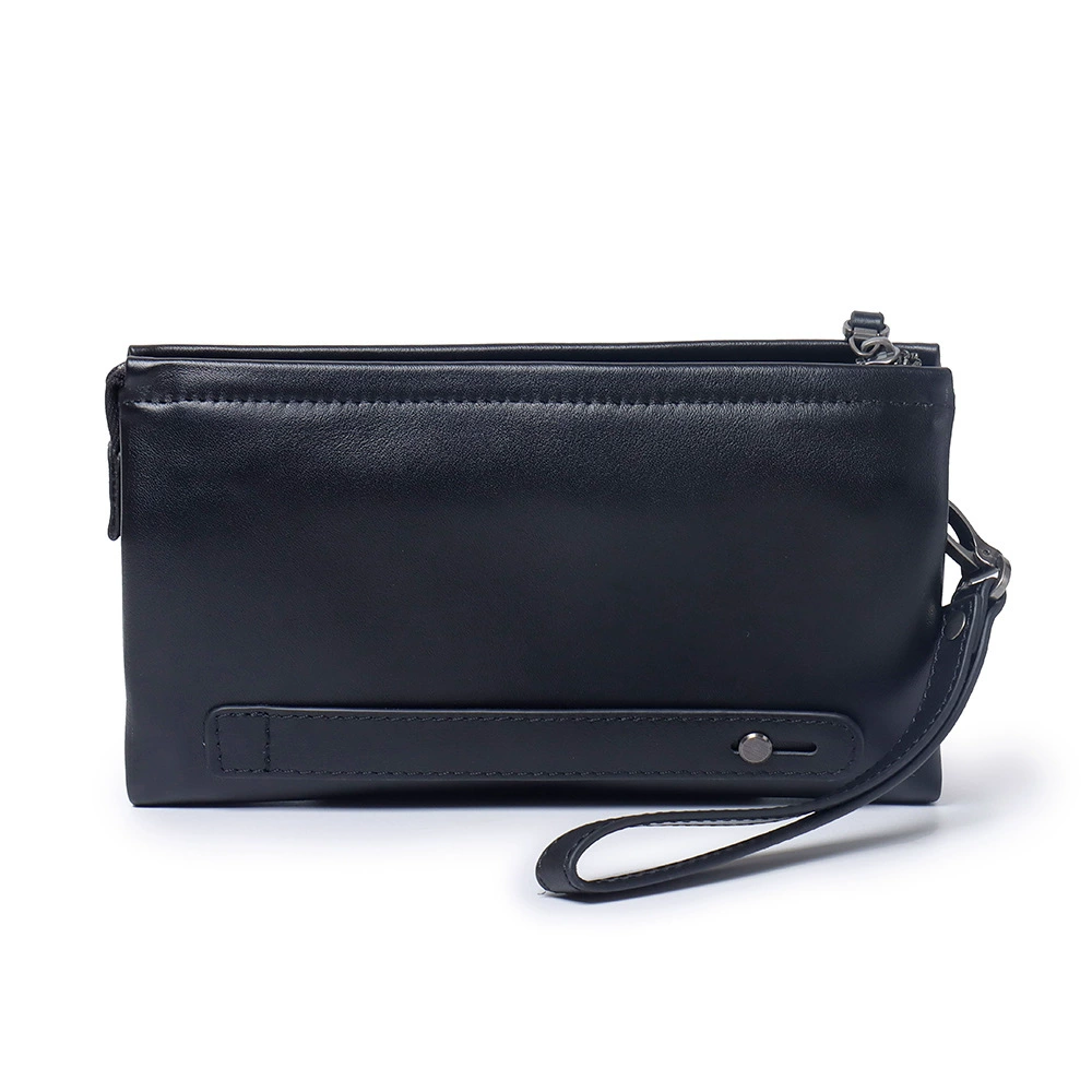 Маленькая трендовая clutch-сумка, кожаная сумка с ручкой и молнией, натуральная кожа, бычья кожа
