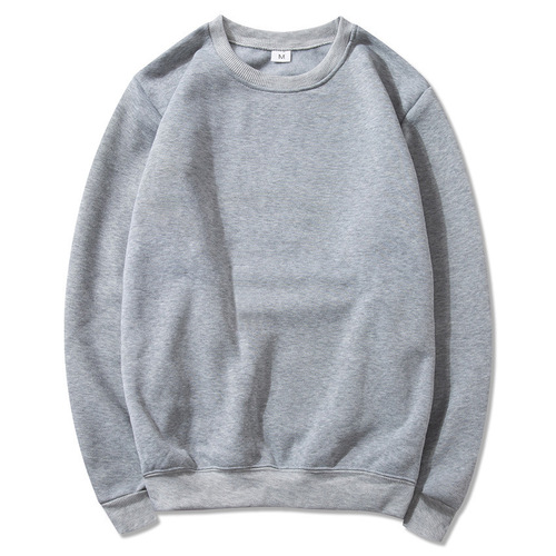 Manufacturer wholesale crew neck sweatshirt white crew neck sweatshirt for men and women winter lined sweatshirt supports printing logo