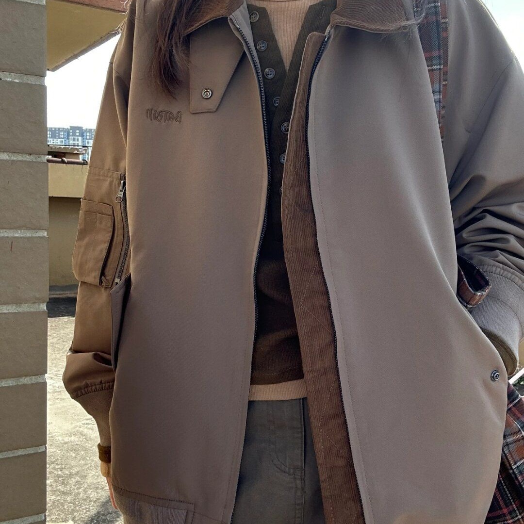 Japanese retro autumn jacket for men and women for leisure