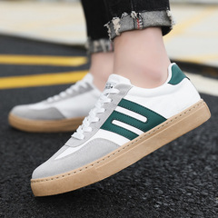2023 spring extra large size Hong Kong style classic stitching Korean style white shoes men's trendy versatile men's trendy shoes casual sneakers