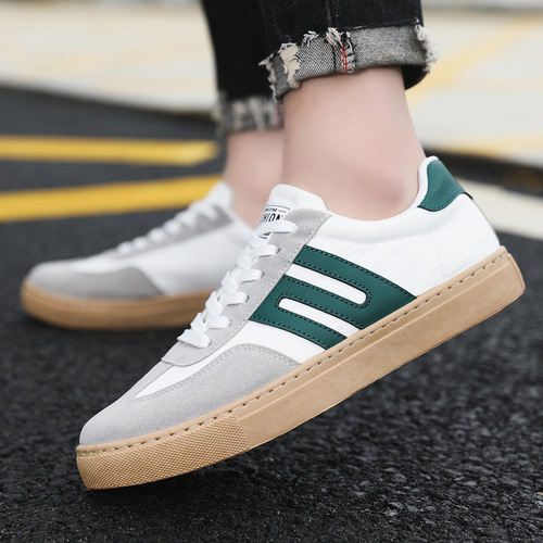  spring extra large size Hong Kong style classic stitching Korean style white shoes men's trendy versatile men's trendy shoes casual sneakers