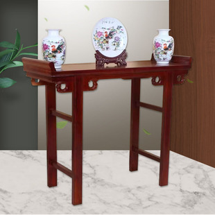 New Chinoiserie Solid Wood Entrance Table Against the Wall Zen Foyer Solid Wood Table Case Entry Solid Wood Entrance Table Case