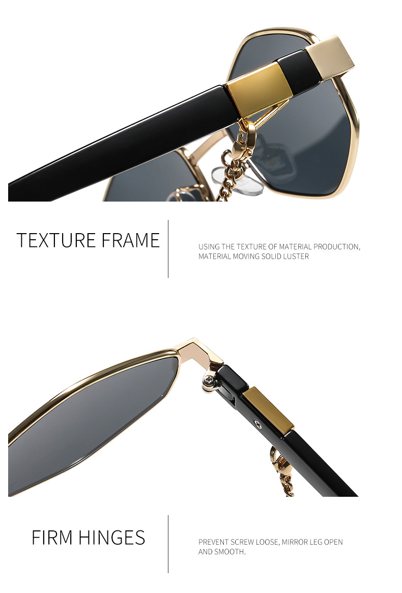 Modische Polygonale Sonnenbrille Für Damen Kleine Form_voghion.com