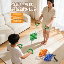 拉拉球儿童玩具幼儿园亲子互动弹力手拉球双人拉力球视力训练男孩