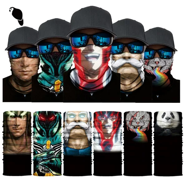 Pattern Series magic bandana seamless versatile multi-functional windproof sunscreen cycling mask Amazon in stock