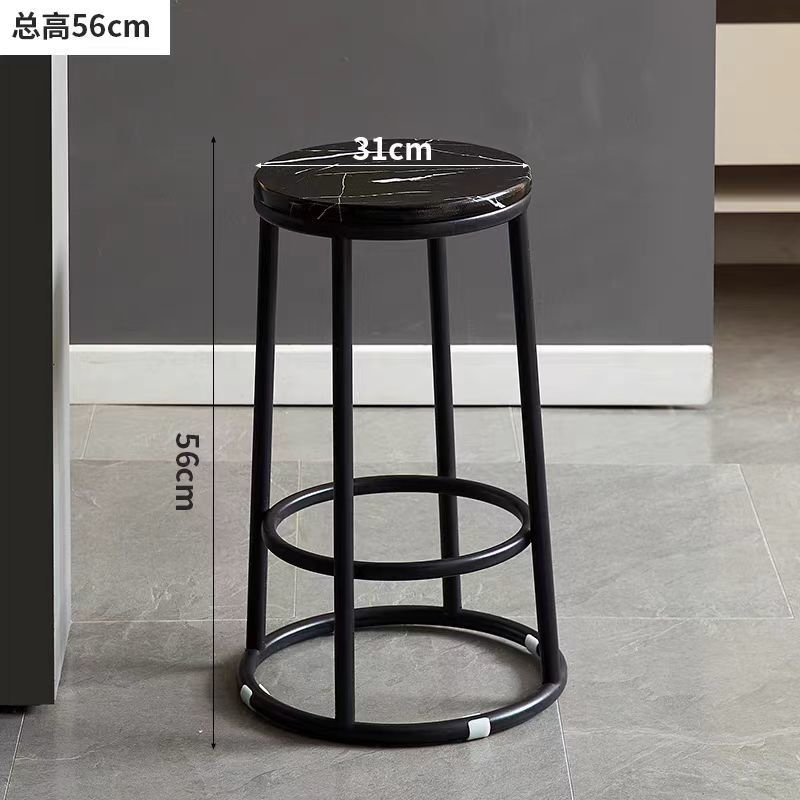 55 high black marble pattern + black shelf