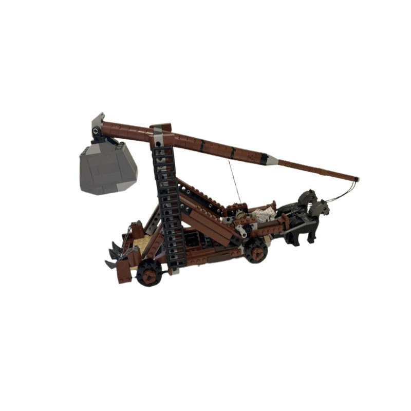 Maqueta de catapulta con bloques de construcción diy_voghion.com