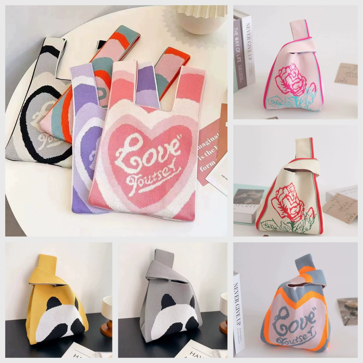 Сгущение высокого качества трикотажная сумка вязаная сумка вязаная сумка сумка вязаная сумка Тот вязаная сумка вязаная ручная сумка