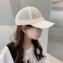 儿童帽子夏季时尚潮流男童鸭舌帽洋气韩版遮阳棒球帽女孩太阳网帽