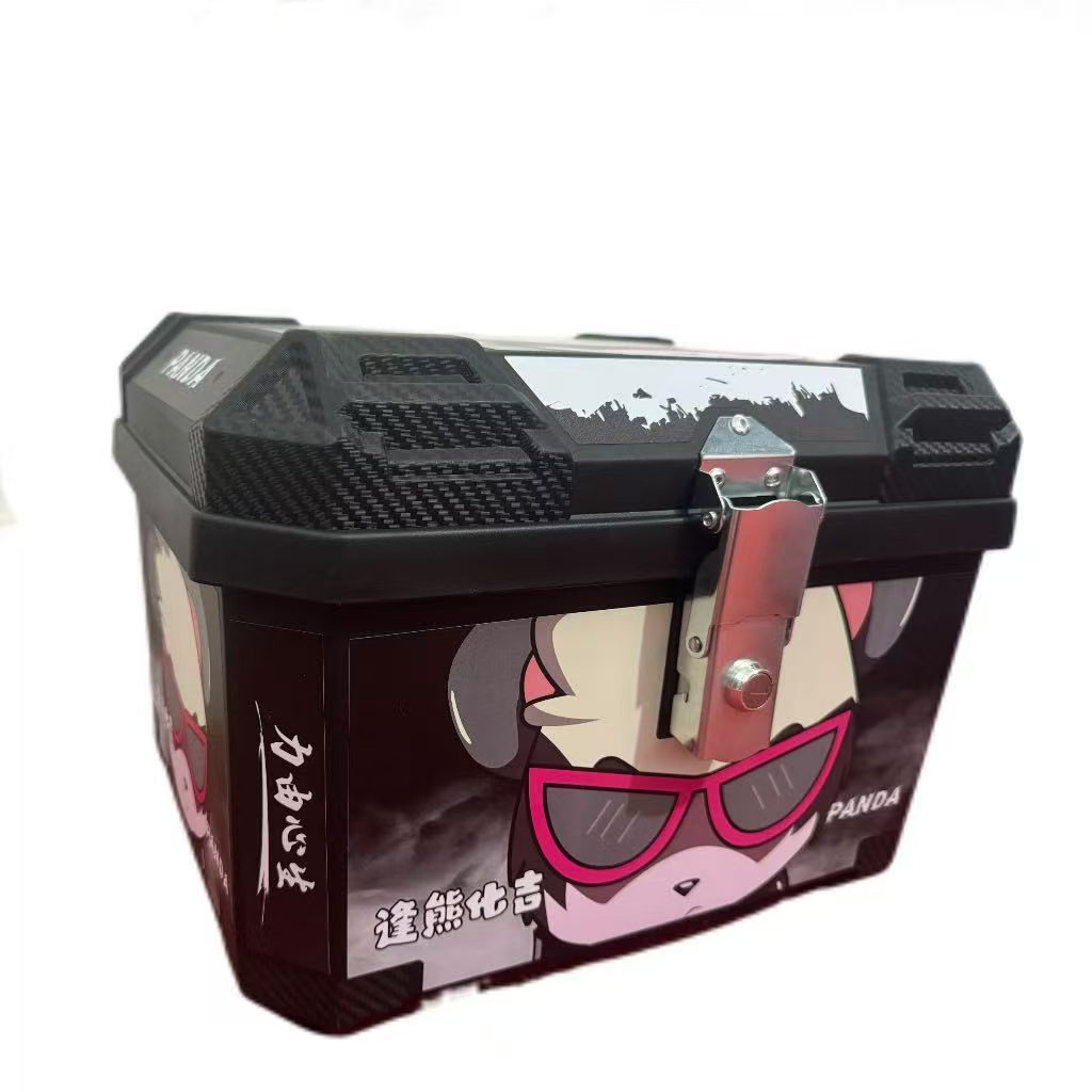 Electric Vehicle Trunk, Large-Capacity Delivery Box, Rider Equipment, Sealed Waterproof Outdoor Thickened Universal Motorcycle Trunk