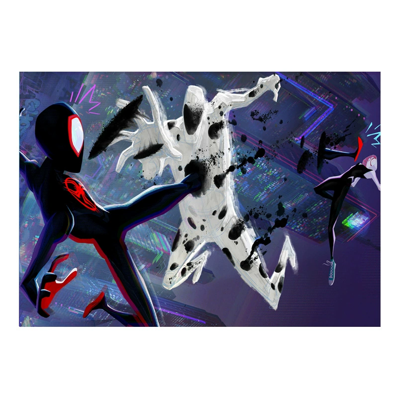 Плакат фильма-постер Spider-Man: Параллельная космическая анимация, декоративная рамка для стены комнаты общежития/интернет-кафе