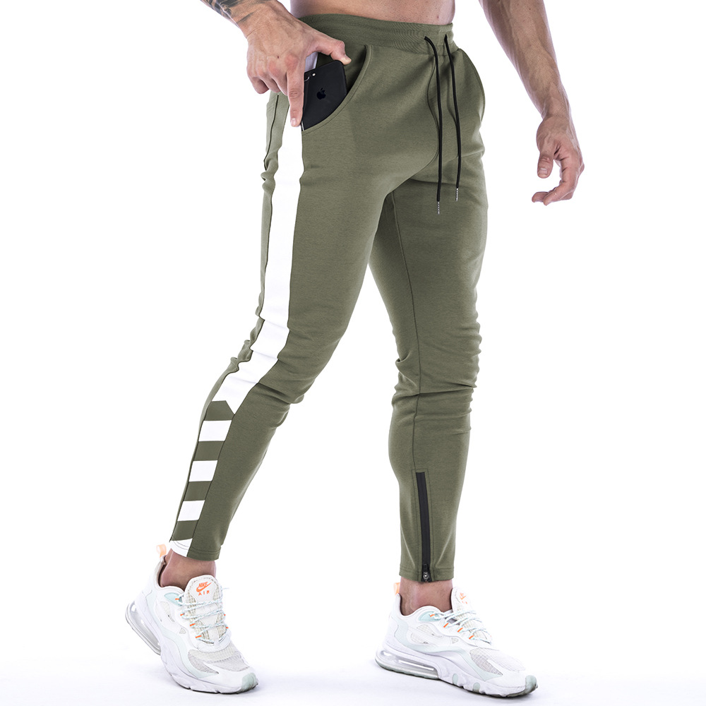 Muscle Fitness Uomo Autunno e Inverno Nuovi Sport per il tempo libero Corsa Allenamento Piedi Pantaloni_voghion.com